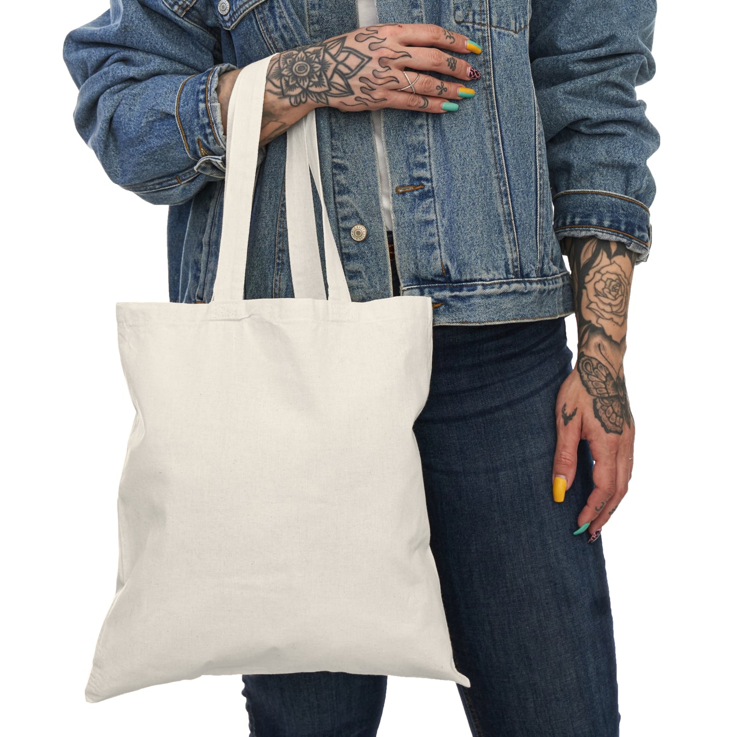 "Suport Local" Graphic Natural Tote Bag