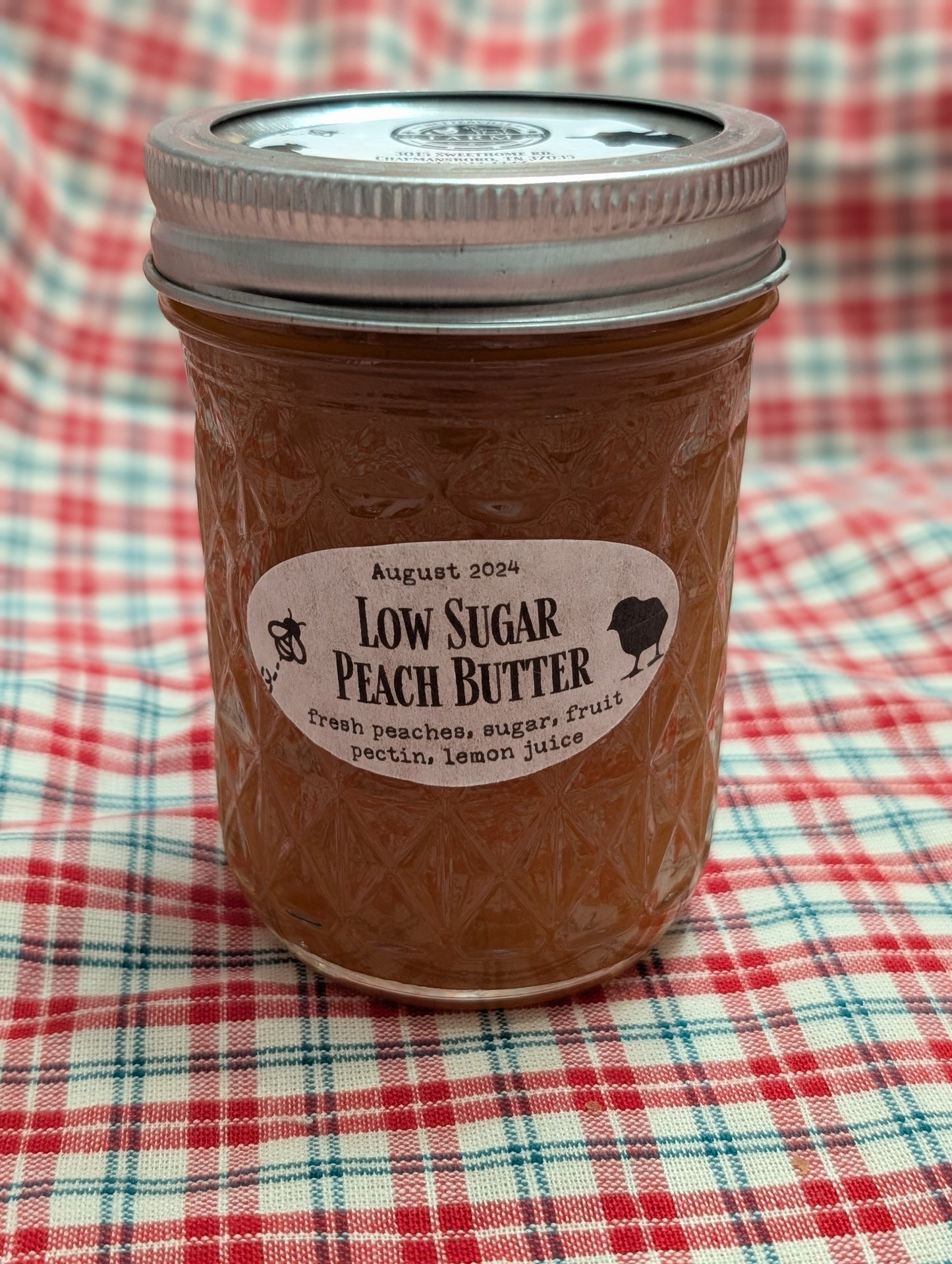 Low sugar peach butter